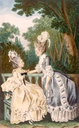 Damenmorgenkleid, 1771 (Farbstich)
